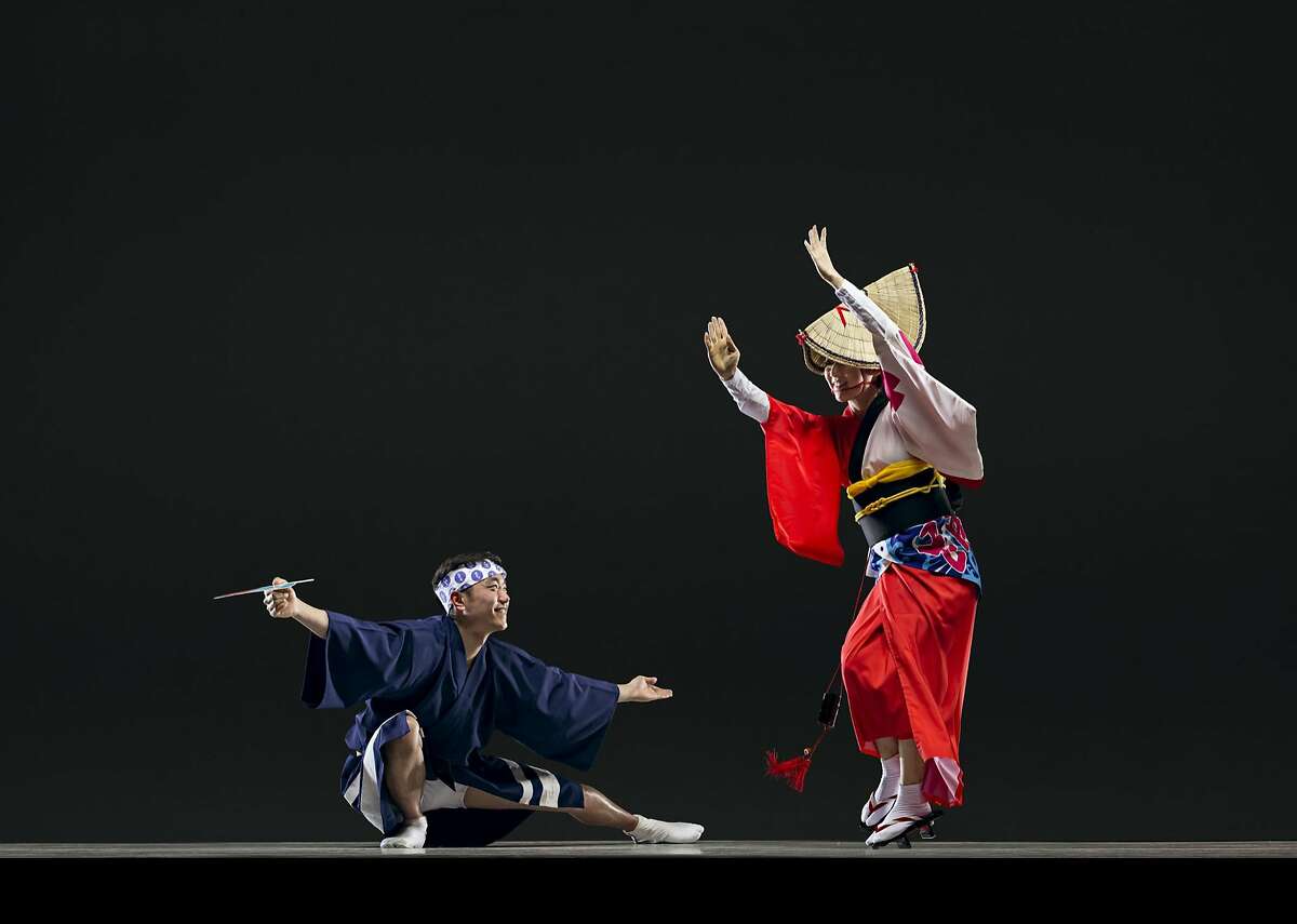 In the Ethnic Dance Festival�s Opera House debut, Awakko Ren a traditional Japanese dance. Photo: RJ Muna