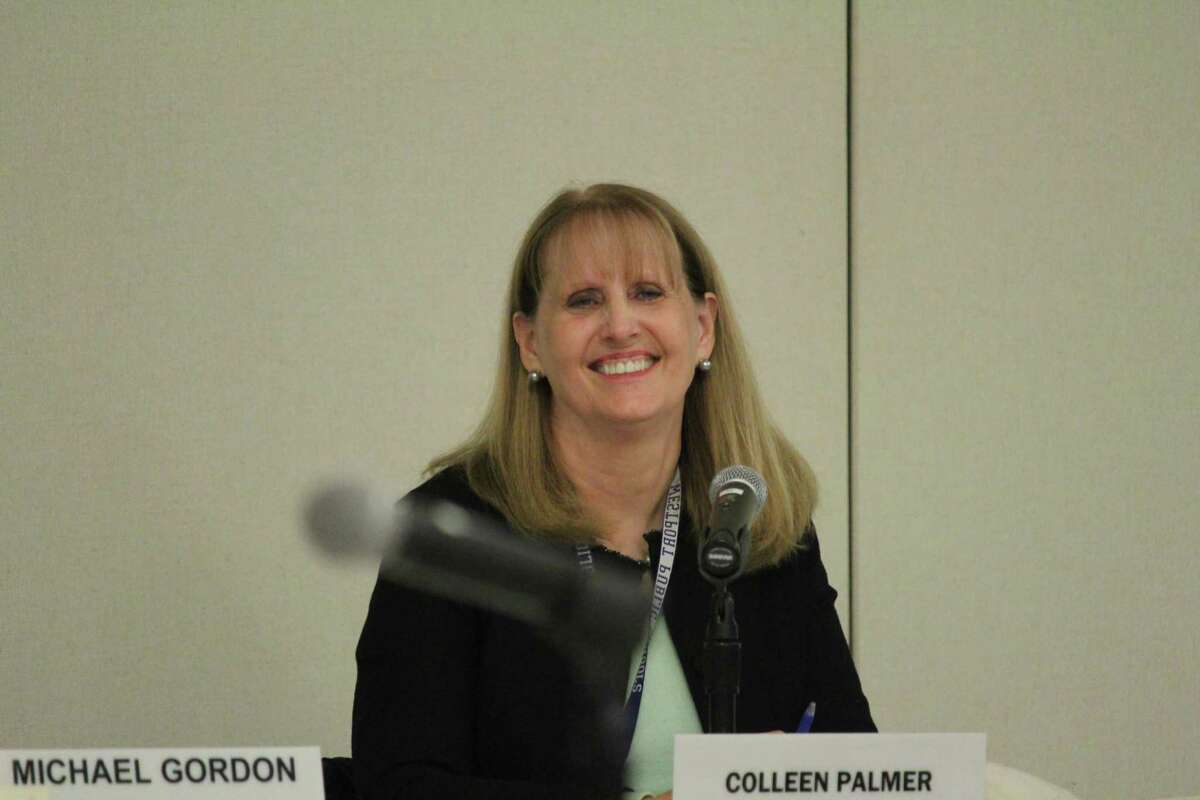 Westport Superintendent Colleen Palmer at the April 24, 2017 school board meeting.