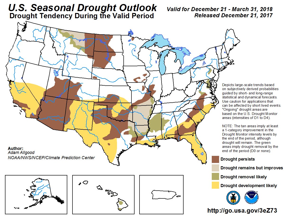 Federal forecast sees drought likely returning to parts of California ...