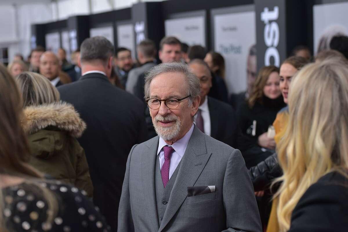 (FILES): This file photo taken on December 14, 2017 shows director Steven Spielberg arriving for the premiere of "The Post" in Washington, DC. At a time when the media is being accused of peddling "fake news," Steven Spielberg, Meryl Streep and Tom Hanks are bringing Hollywood star power to a movie celebrating journalism and the virtues of a free press. "The Post," which comes out in theaters in the United States on Friday, recounts the nail-biting behind-the-scenes story of the 1971 publication by The Washington Post of the Pentagon Papers, which exposed the lies behind US involvement in the Vietnam War. / AFP PHOTO / Mandel NGANMANDEL NGAN/AFP/Getty Images