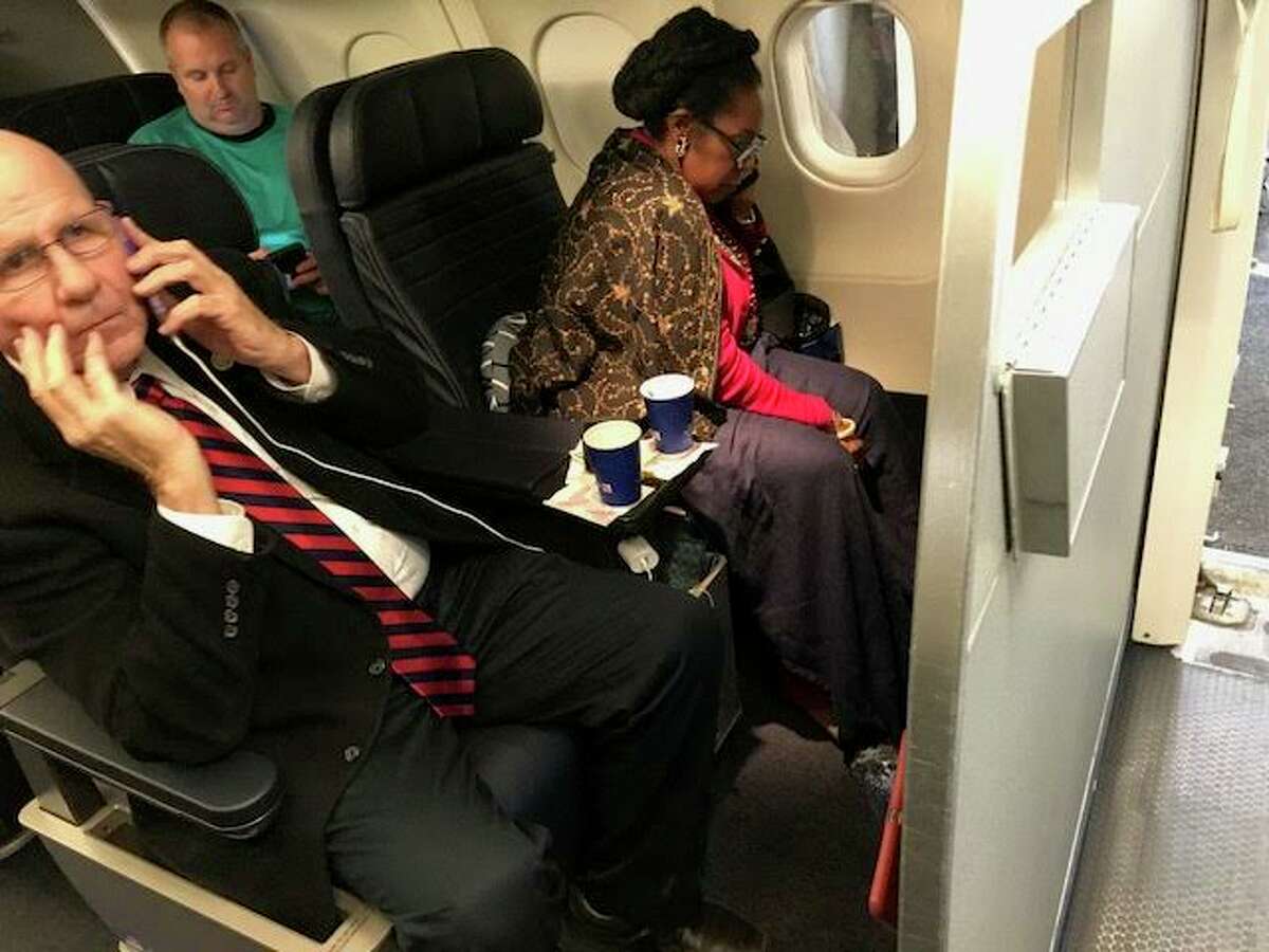 A woman claims United Airlines gave her first-class seat to Rep. Sheila Jackson Lee. >> The PR nightmares of airline companies 