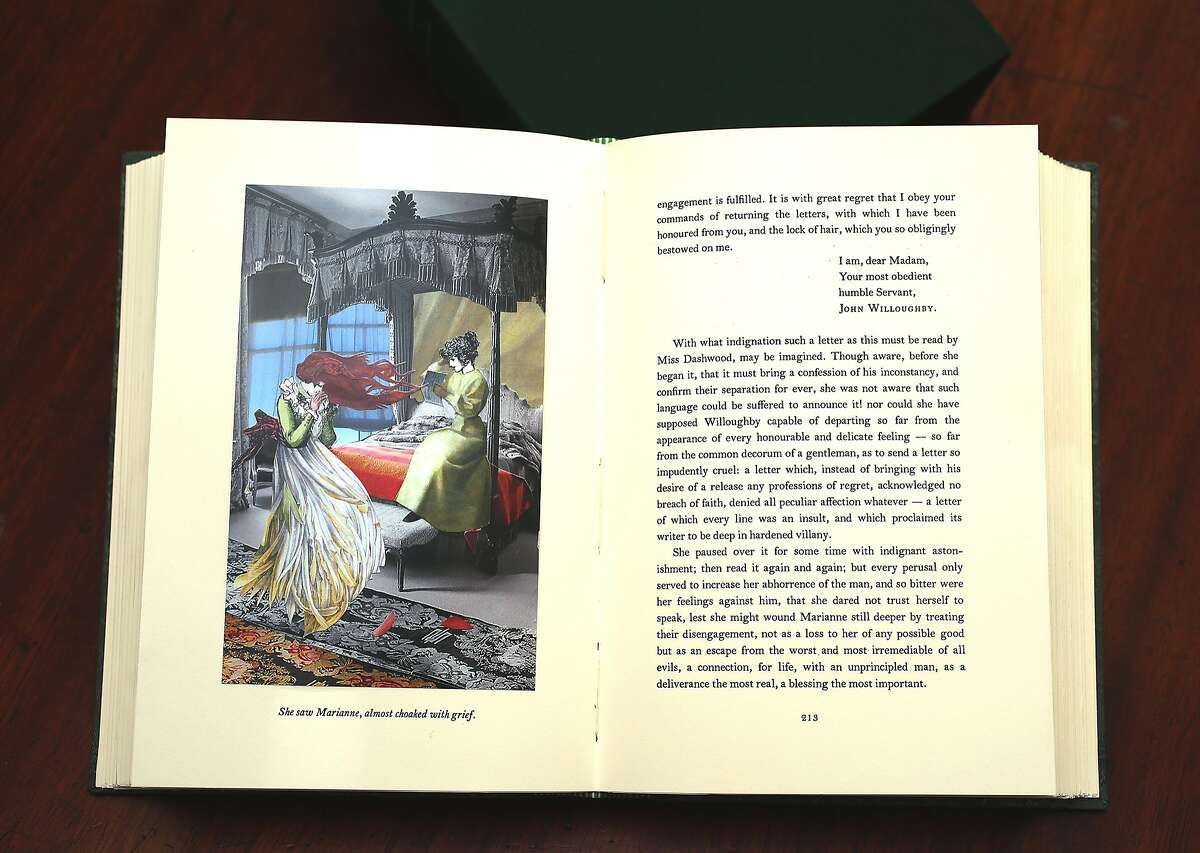 The newest creation from Arion Press is limited edition works by Jane Austen's "Sense and Sensibility" with original artwork from SF artist Augusta Talbot on Monday, December 4, 2017, in San Francisco, Calif.