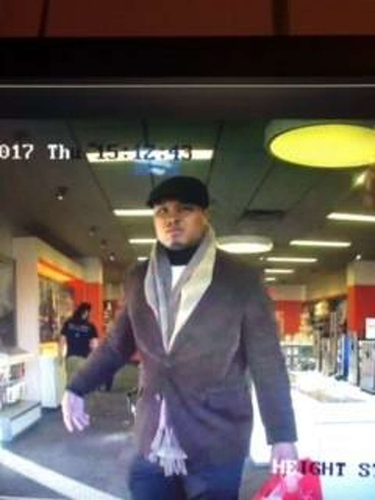 New Haven police need help in identifying this suspect in a theft from the AT& store on Whalley Avenue
