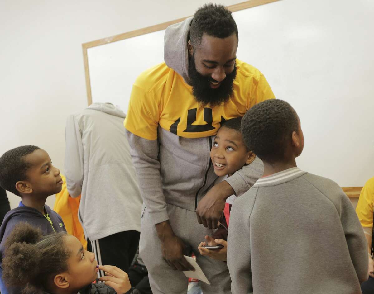 James Harden and his mother enjoy hosting Christmas shopping spree for kids