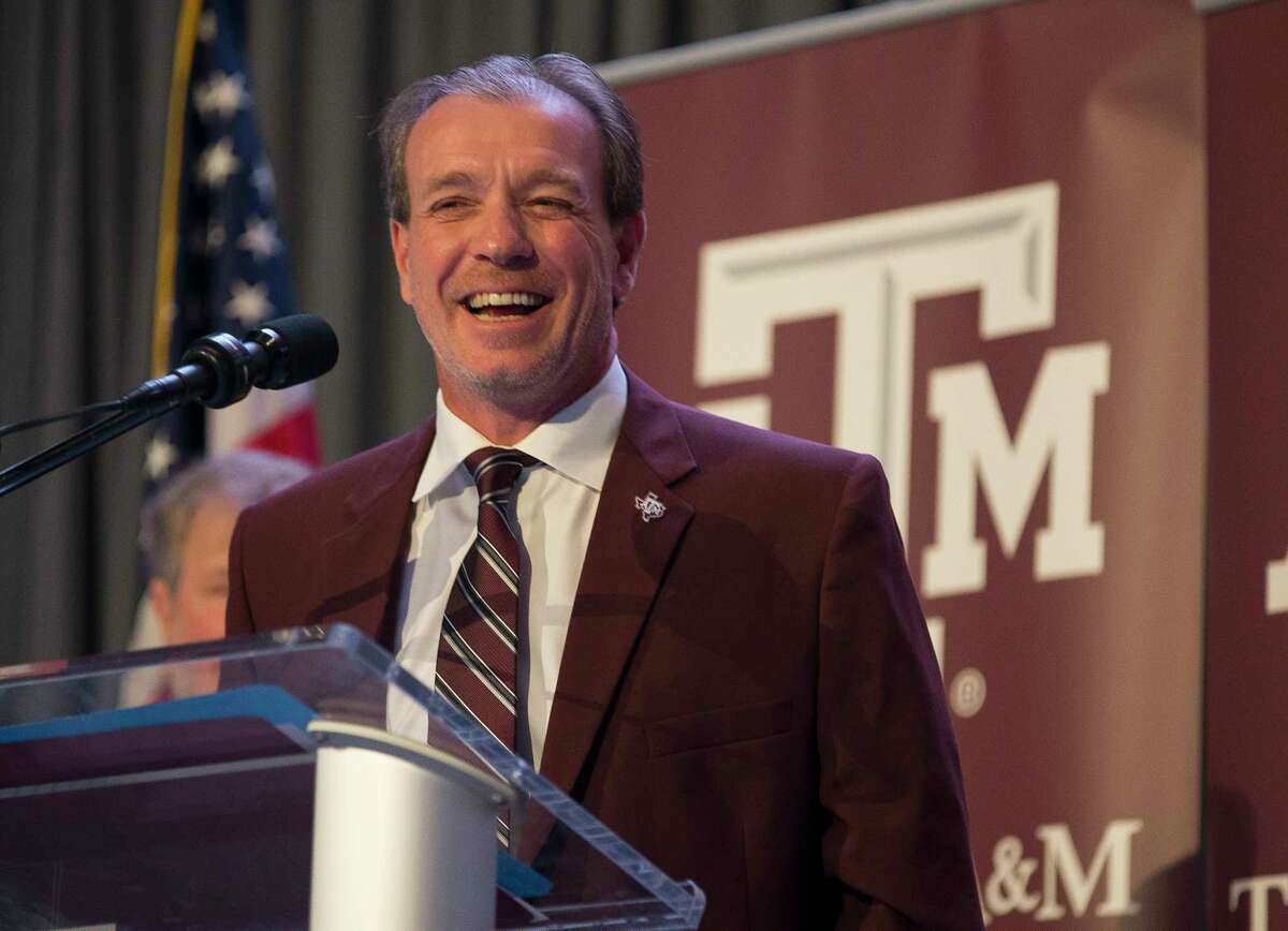 New Texas A&M University head football coach Jimbo Fisher talks during a press conference at the school's Hall of Champions at Kyle Field, Monday, Dec. 4, 2017, in College Station. ( Mark Mulligan / Houston Chronicle )