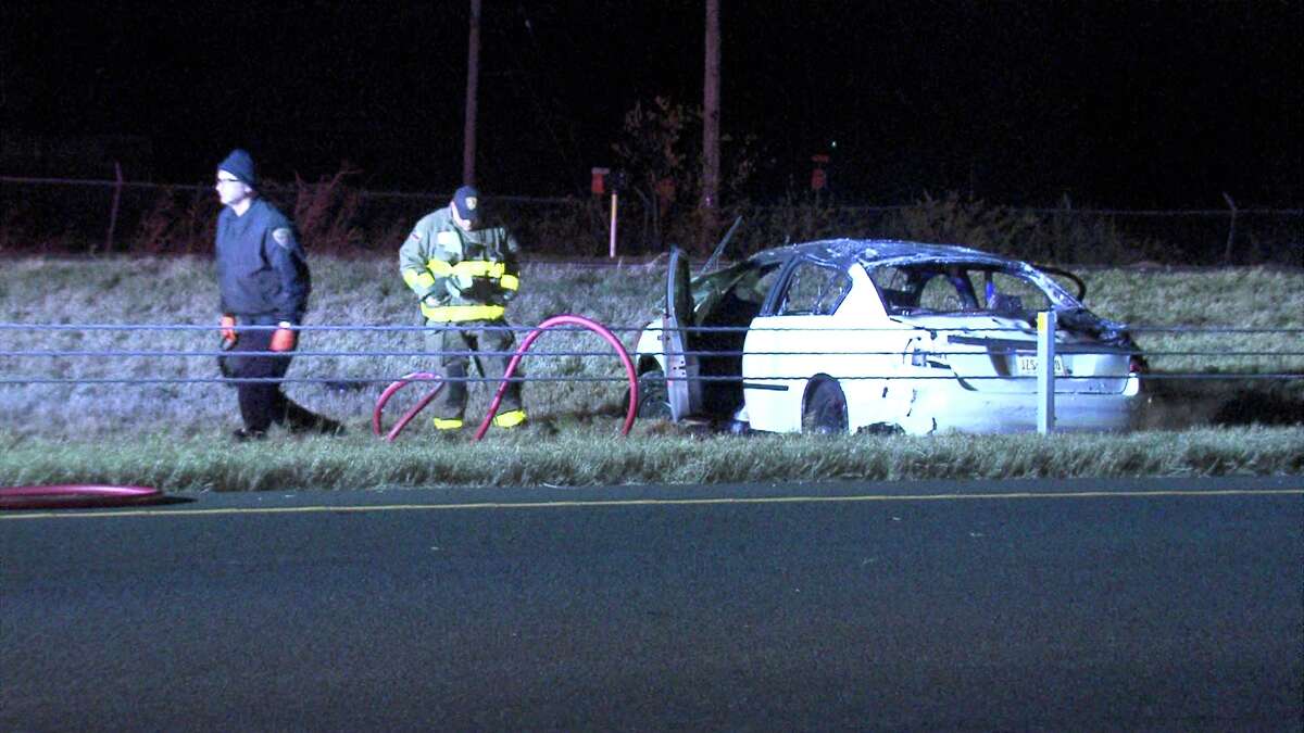 Woman killed in fiery rollover crash in San Antonio