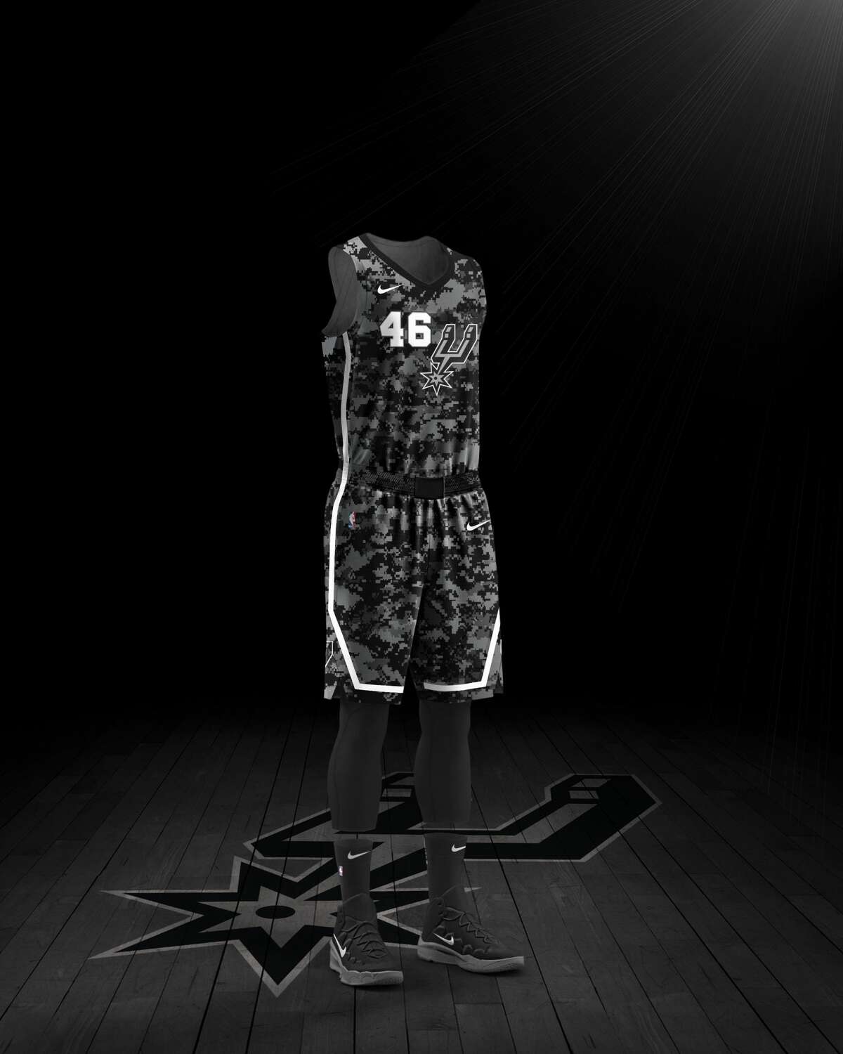 Spurs announce another camouflage jersey as this season's Nike