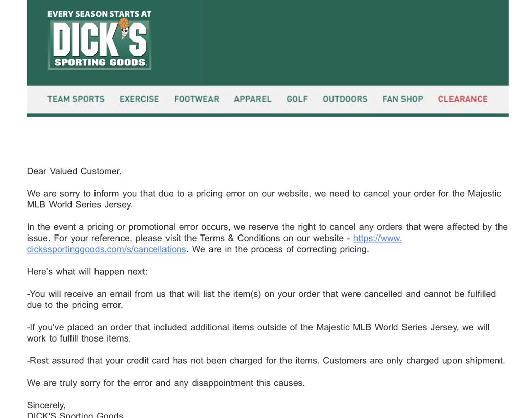 Academy promotes Astros sale with perhaps subtle jab at rival Dick's over  cancelled orders