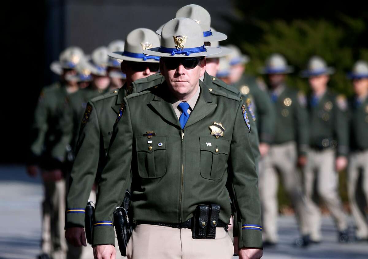 Sea of law enforcement joins family in mourning CHP officer