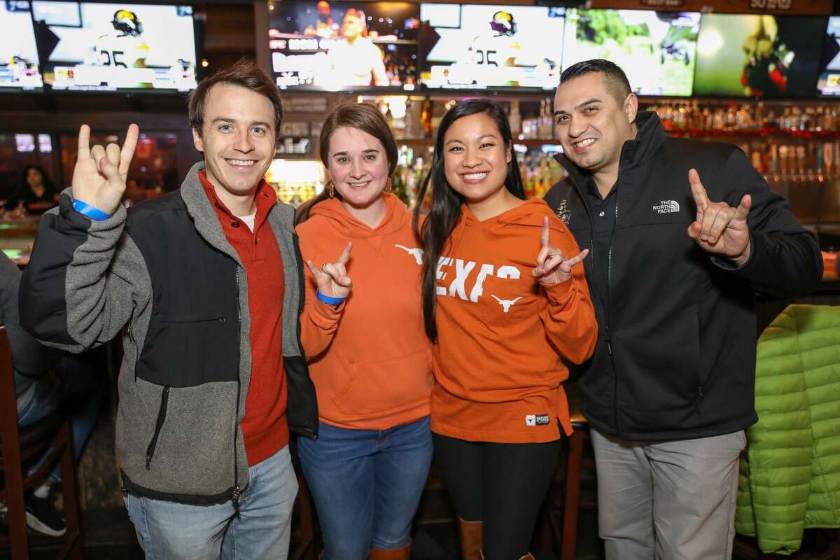 The UT Alumni for the SA Texas Exes Bowl Watch Party was held at Little Woodrow's on Wednesday night, December 27, 2017. Alumni and UT fans cheered as they watched Texas vs Missouri in Academy Sports + Outdoors Texas Bowl.