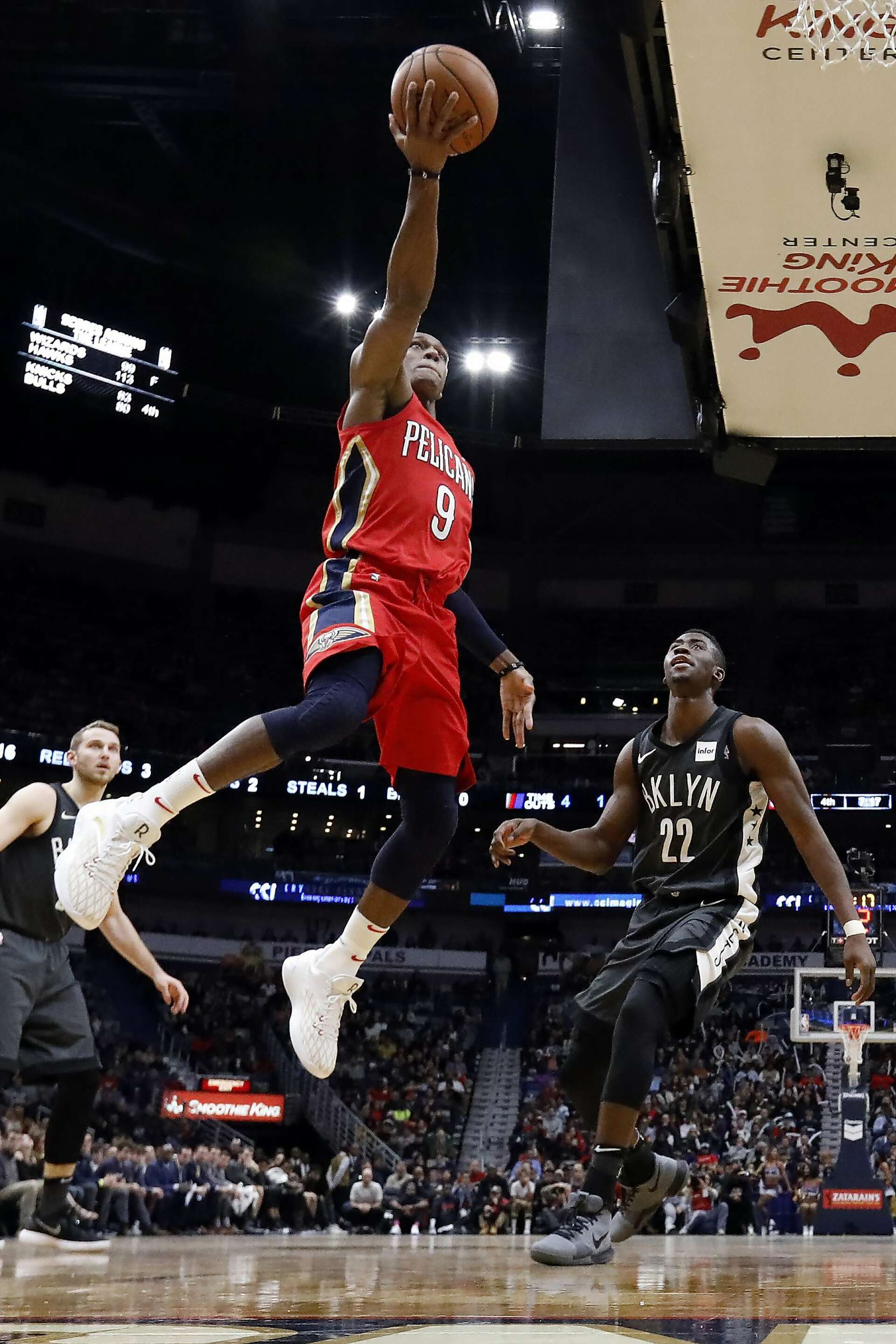 Slam Dunk Dunk Rondo Basket Rajon Rondo's Record 25 Assists Power Pelicans  Past Nets, image size:1920x2880