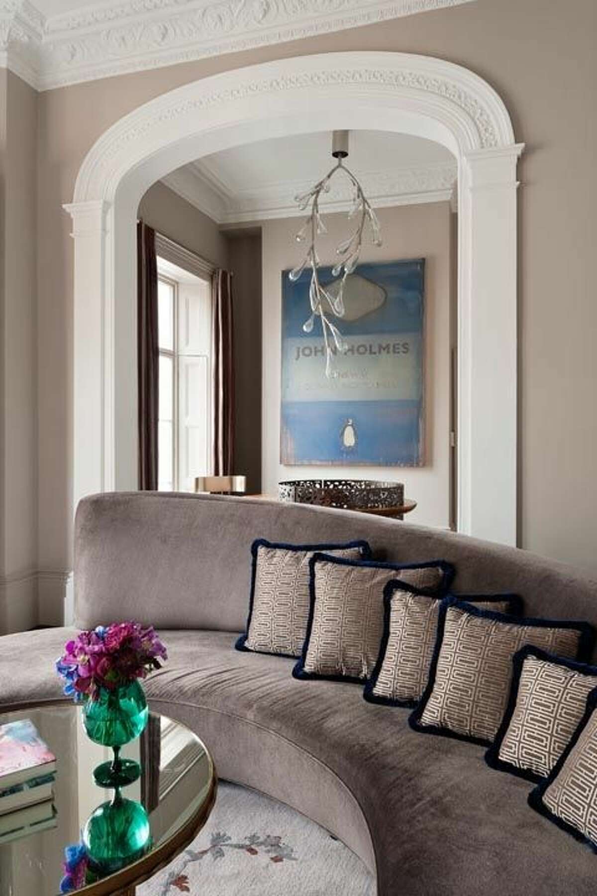 14) Velvet Furnishings "I don't think it will last too long, but the look of velvet is a big trend," says Soto. She embraced this material by buying a deep blue velvet couch for her formal living room, but if you want a safer choice, go with a soft gray.