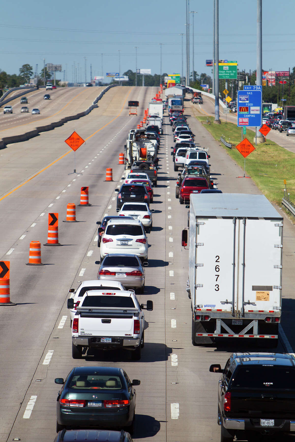 Texas cities where drivers sat in traffic for the most time in 2017, according to study 15. Conroe Hours spent in congestion in 2017: 8
