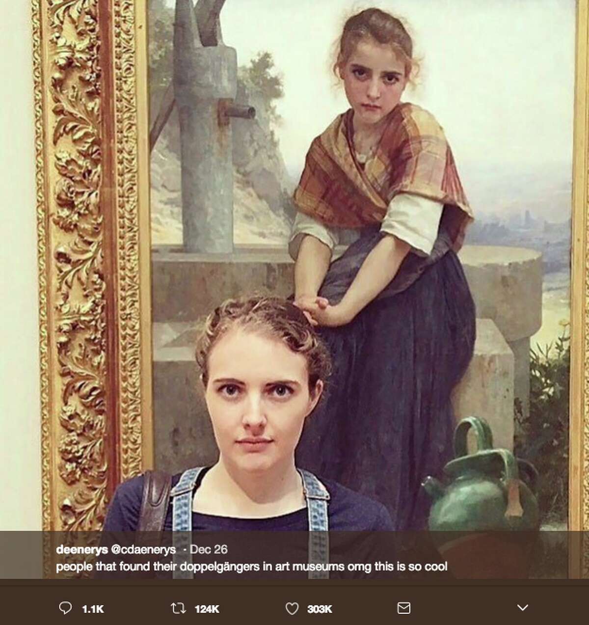 People found their doppelgangers in art museums and shared the uncanny resemblances on Twitter.