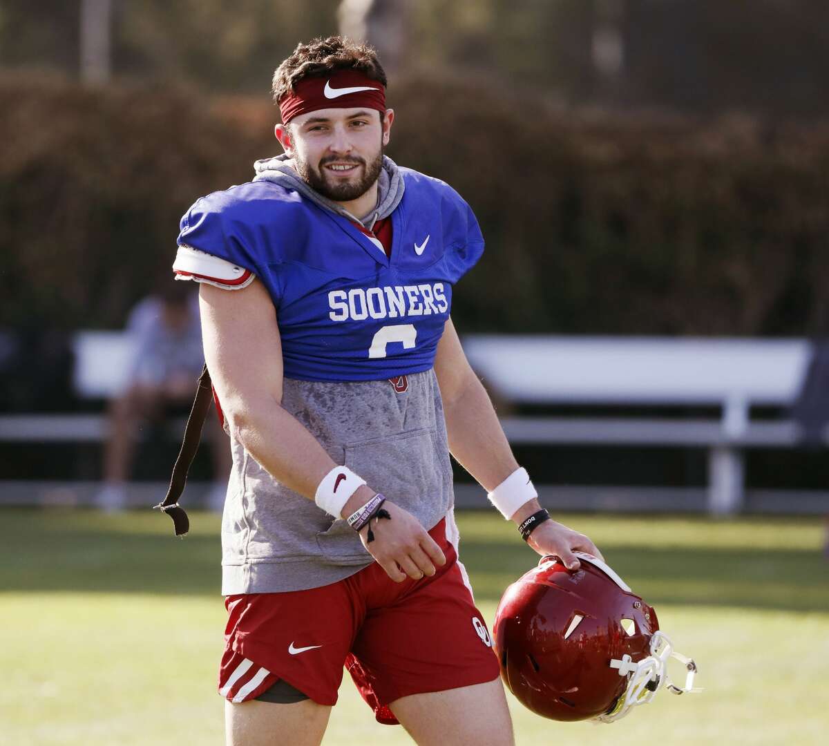 Undertheweather Oklahoma quarterback Baker Mayfield says he will be