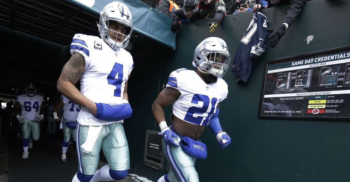 The Cowboys will look to get a whole season's production out of quarterback Dak Prescott (4) and running back Ezekiel Elliott after a suspension sidelined the latter for much of last year.