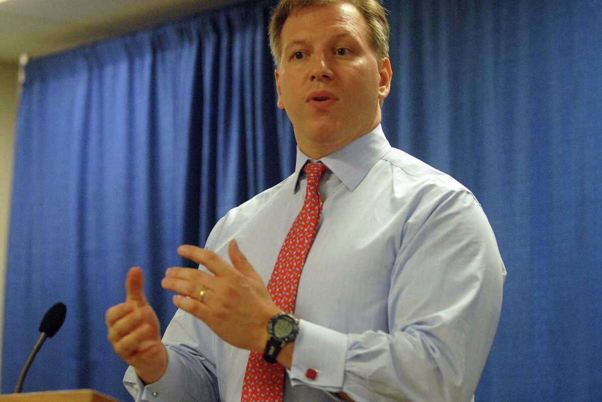 Potential gubernatorial candidate Harry Wilson speaking in Albany in 2010.