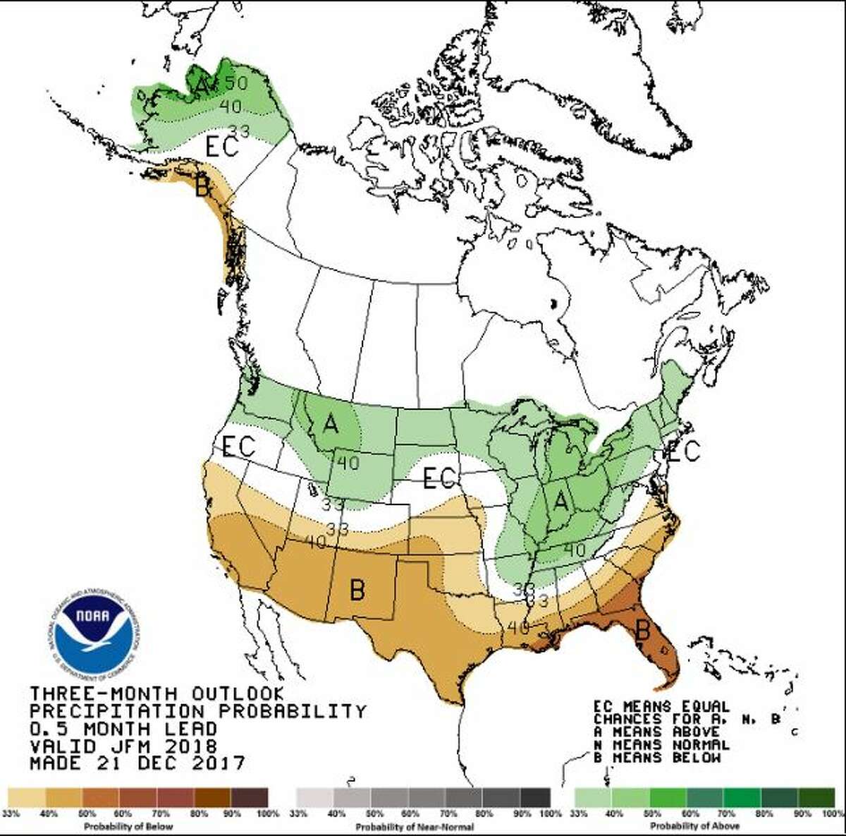 NOAA: Seattle to start 2018 colder, wetter than usual