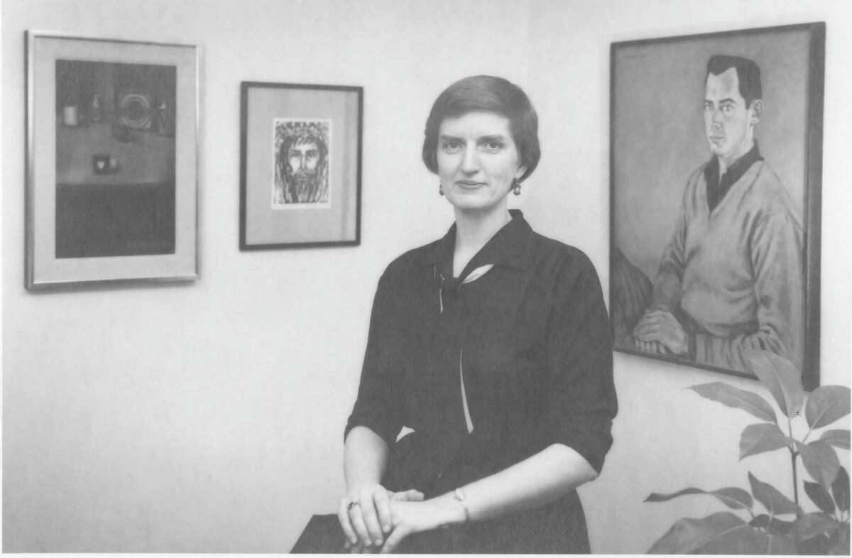 Artist Stella Sullivan in one of her studios, in the mid-1960s.