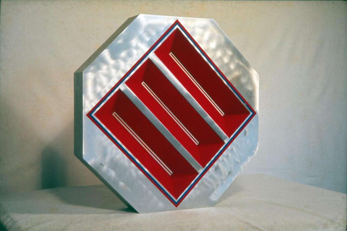A sculpture by Tony DeLap, exhibited at Jim Newman's Dilexi Gallery in the 1960s