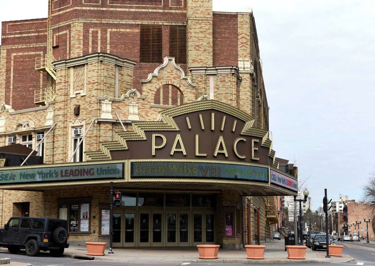 Exterior of the Palace Theatre at the corner of Clinton and North Pearl Streets on Monday, March, 6, 2017, in Albany, N.Y. Days before the New Year, Albany Mayor Kathy Sheehan expedited the sale of the city-owned theater to Palace Theatre board members at their request so the nonprofit entity can take advantage of historic tax credits under 2017 rules. (Will Waldron/Times Union)