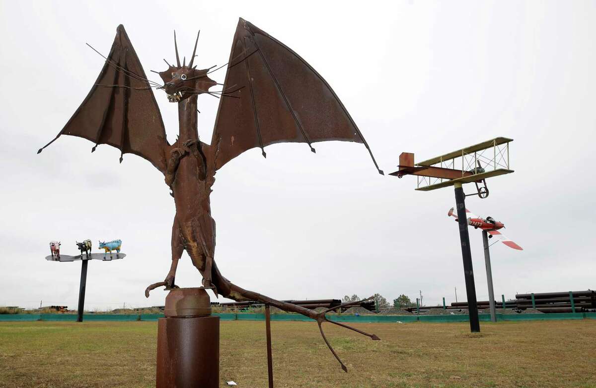 Metal menagerie off Texas 288 springs from the mind of artloving owner