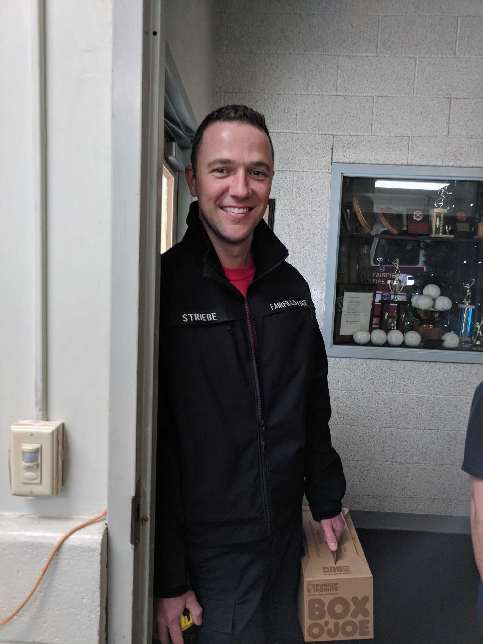 Colleges In Ct >> Fairfield firefighter, Matt Striebe a cat saving hero - Connecticut Post Colleges In Ct >> Fairfield firefighter, Matt Striebe a cat saving hero - Connecticut Post