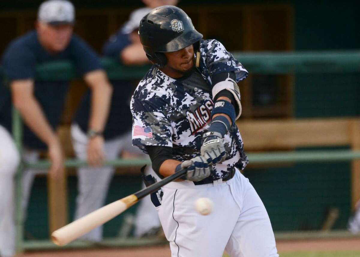 rnando Tatis Jr. of the San Antonio Missions, who is the son of a former Major League Baseball player, hits a single against Frisco on Wednesday, Aug. 23, 2017.