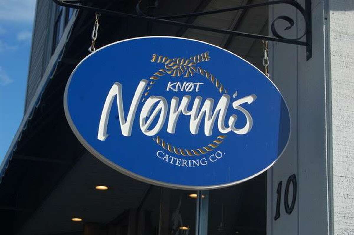 A blue sign makes Knot Norm’s a little easier to find.