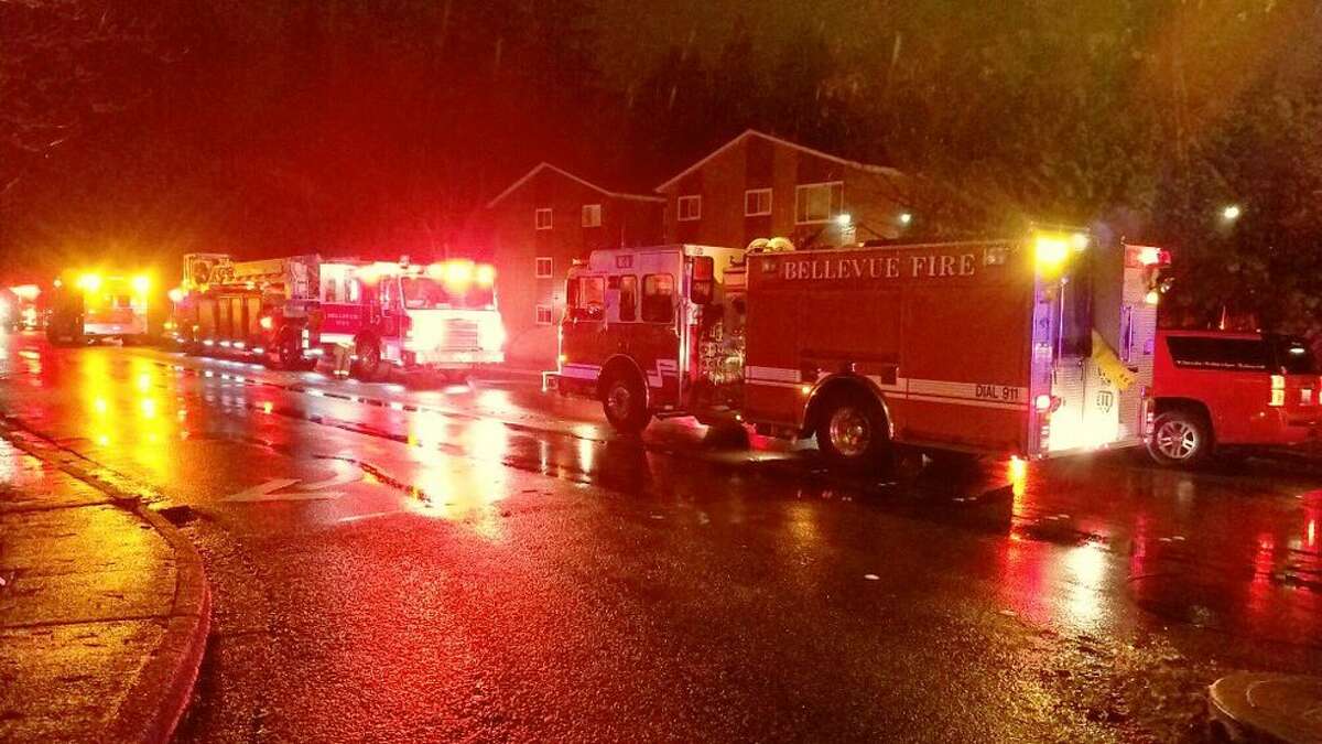 Person found unconscious at Bellevue apartment fire