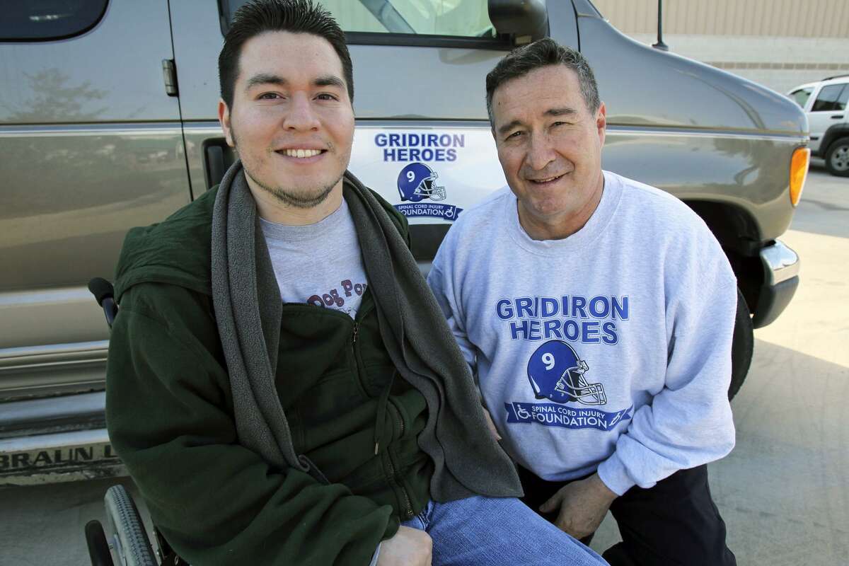 Eddie Canales formed Gridiron Heroes, which promotes safe tackling, after his son Chris was paralyzed.