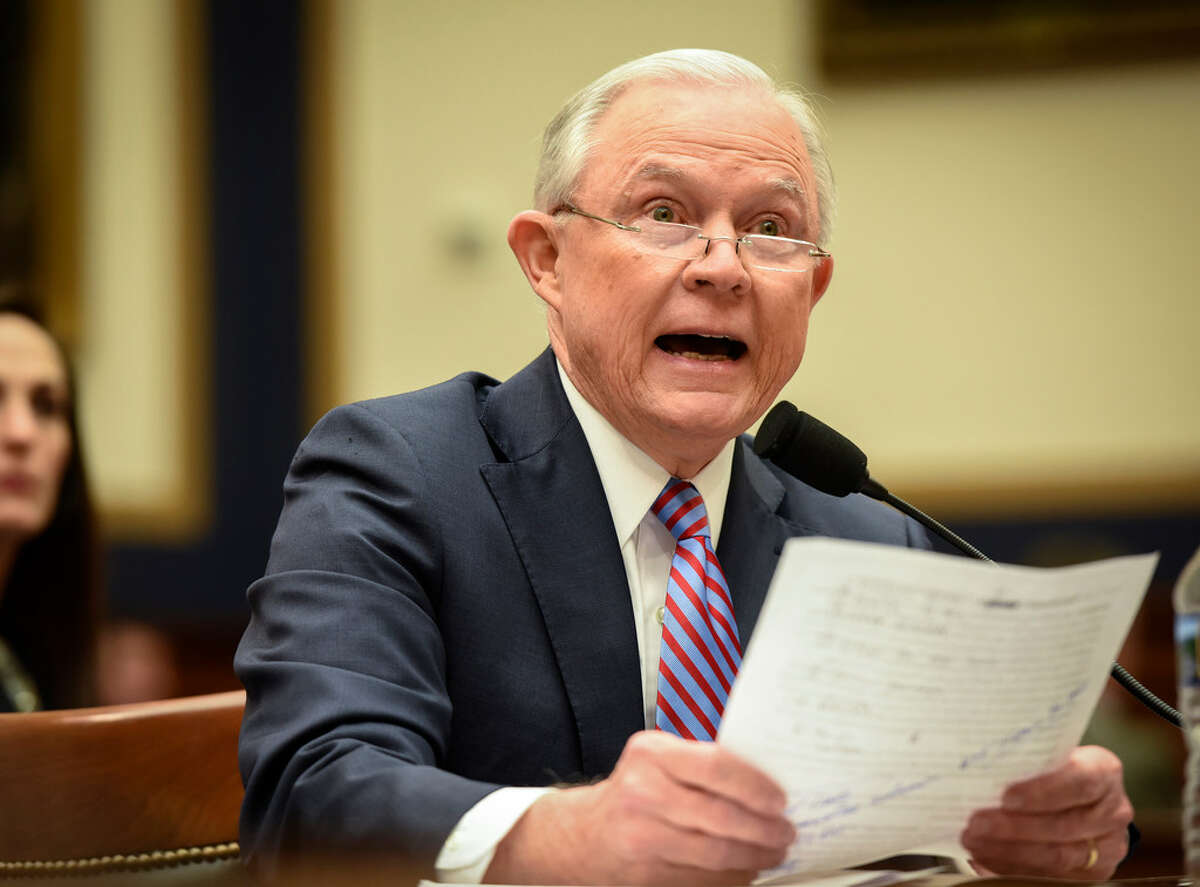 Attorney General Jeff Sessions, shown at a November hearing before the House Oversight Committee, has rescinded Obama-era directives that discouraged enforcement of federal marijuana laws in states that had legalized the pot for recreational and medicinal use.