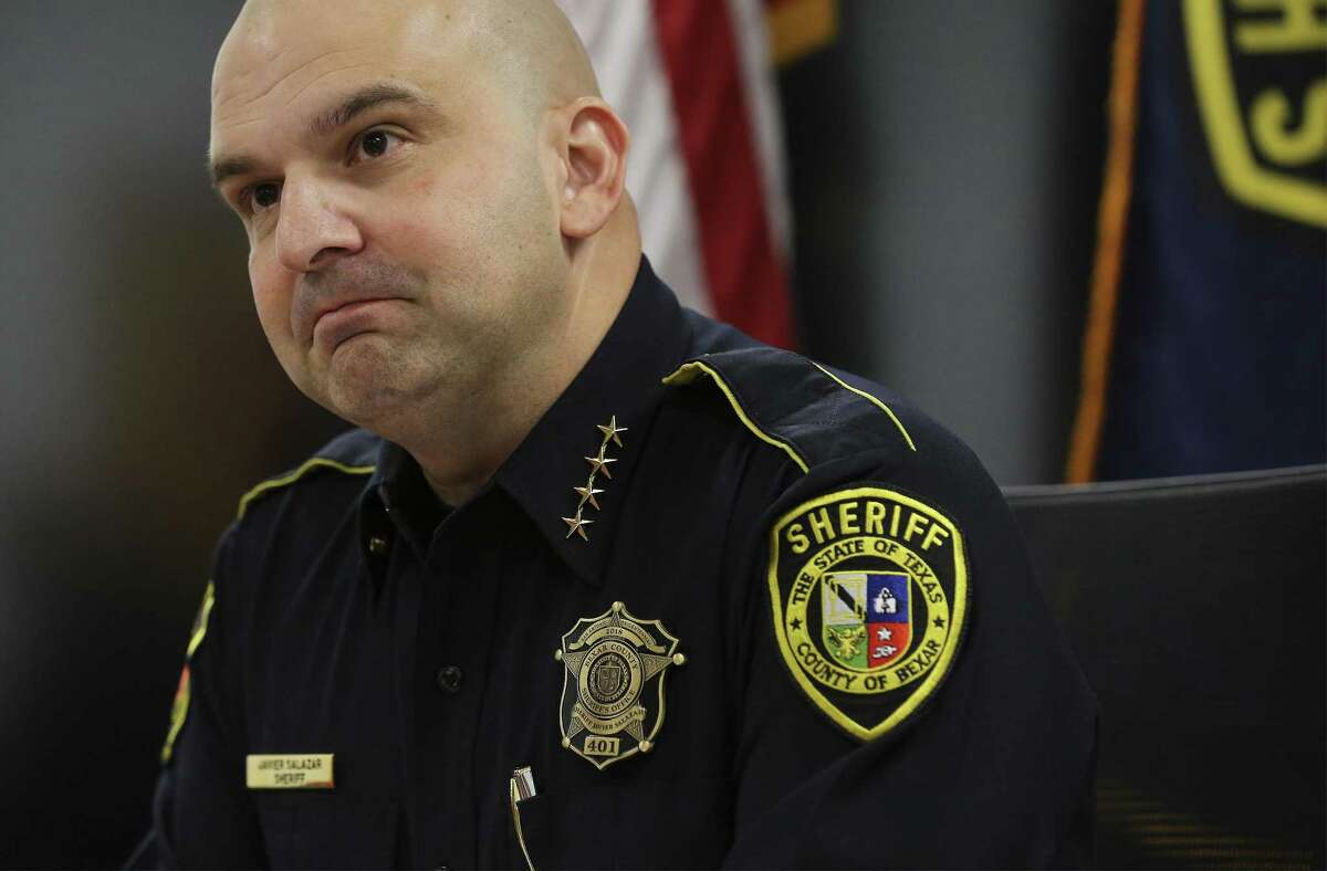 Bexar County Sheriff Javier Salazar answers questions regarding new revised training procedures for deputies at the Sheriffs Office and the deputy involved shooting that killed 6-year-old Kameron Prescott. Salazar met with a reporter on Tuesday, Jan. 2, 2018. (Kin Man Hui/San Antonio Express-News)