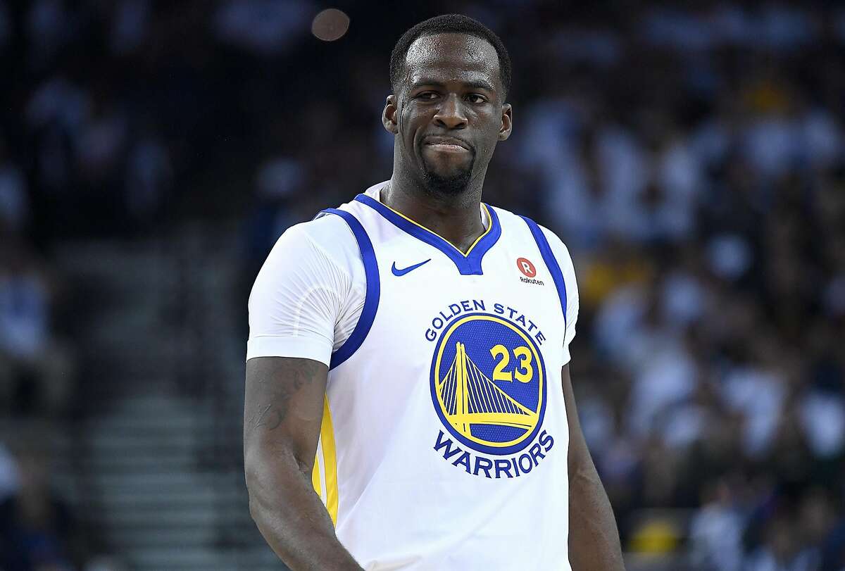 OAKLAND, CA - DECEMBER 25: Draymond Green #23 of the Golden State Warriors reacts after a technical foul was called on him during an NBA basketball game against the Cleveland Cavaliers at ORACLE Arena on December 25, 2017 in Oakland, California. NOTE TO USER: User expressly acknowledges and agrees that, by downloading and or using this photograph, User is consenting to the terms and conditions of the Getty Images License Agreement. (Photo by Thearon W. Henderson/Getty Images)