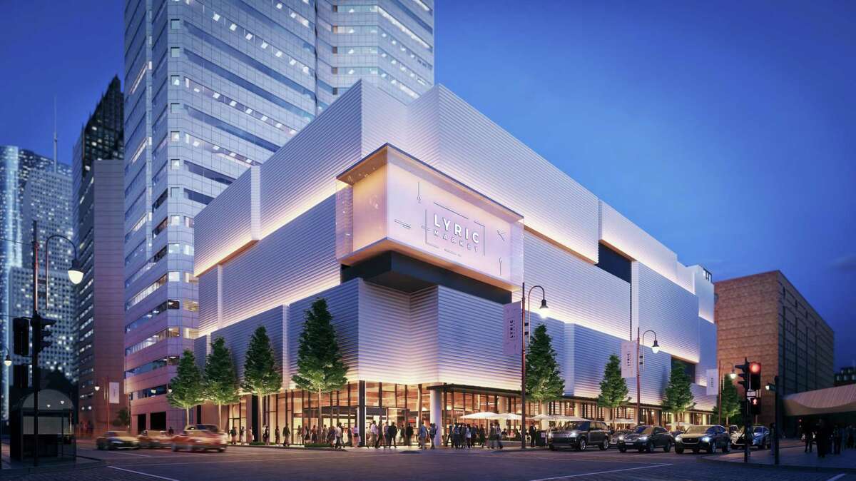 Artist rendering of Lyric Market, a culinary marketplace under construction 411 Smith at Prairie in downtown Houston. Developed by Houston real estate developer Jonathan Enav, the 31,000-square-foot Lyric Market is expected to open in fall 2018.