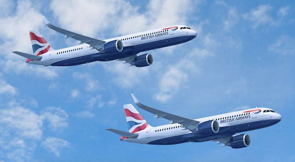 British Airways new Airbus A320neo and A321neo have larger winglets than older, non-neo versions
