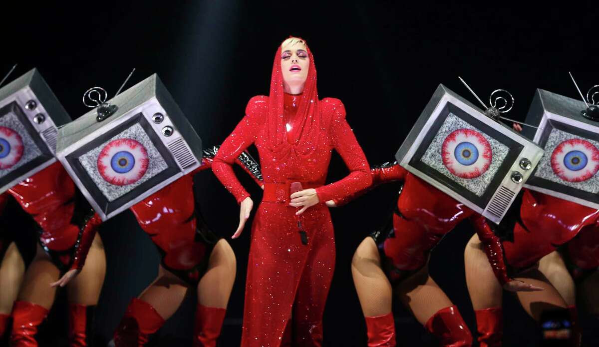 Katy Perry performs during her "Witness: The Tour" concert at Toyota Center on Sunday, Jan. 7, 2018, in Houston. ( Yi-Chin Lee / Houston Chronicle )