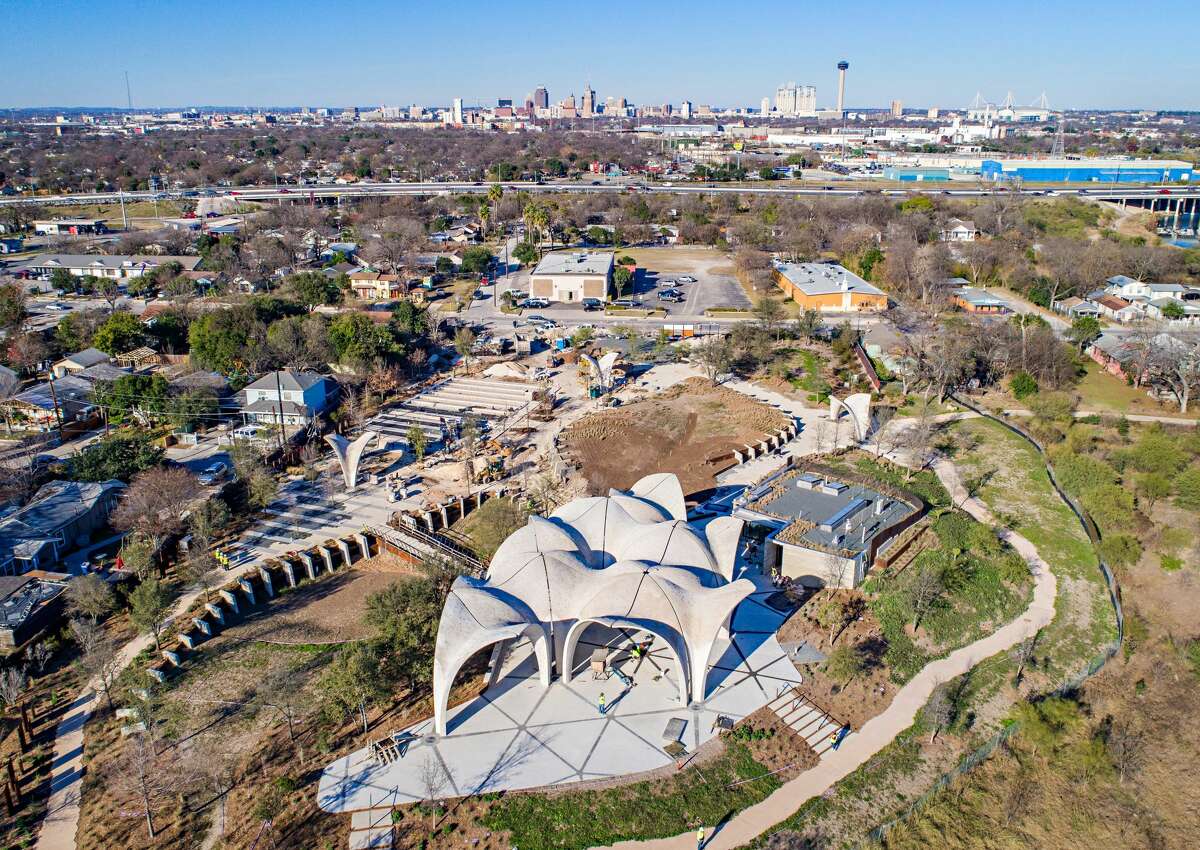 Aerial photos show Confluence Park ahead of its Jan. 17, 2018 grand unveiling.
