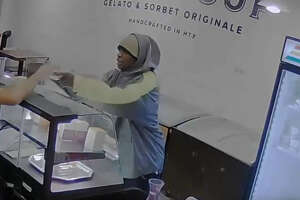 Video: Police release footage of the man accused of robbing Montrose gelato shop