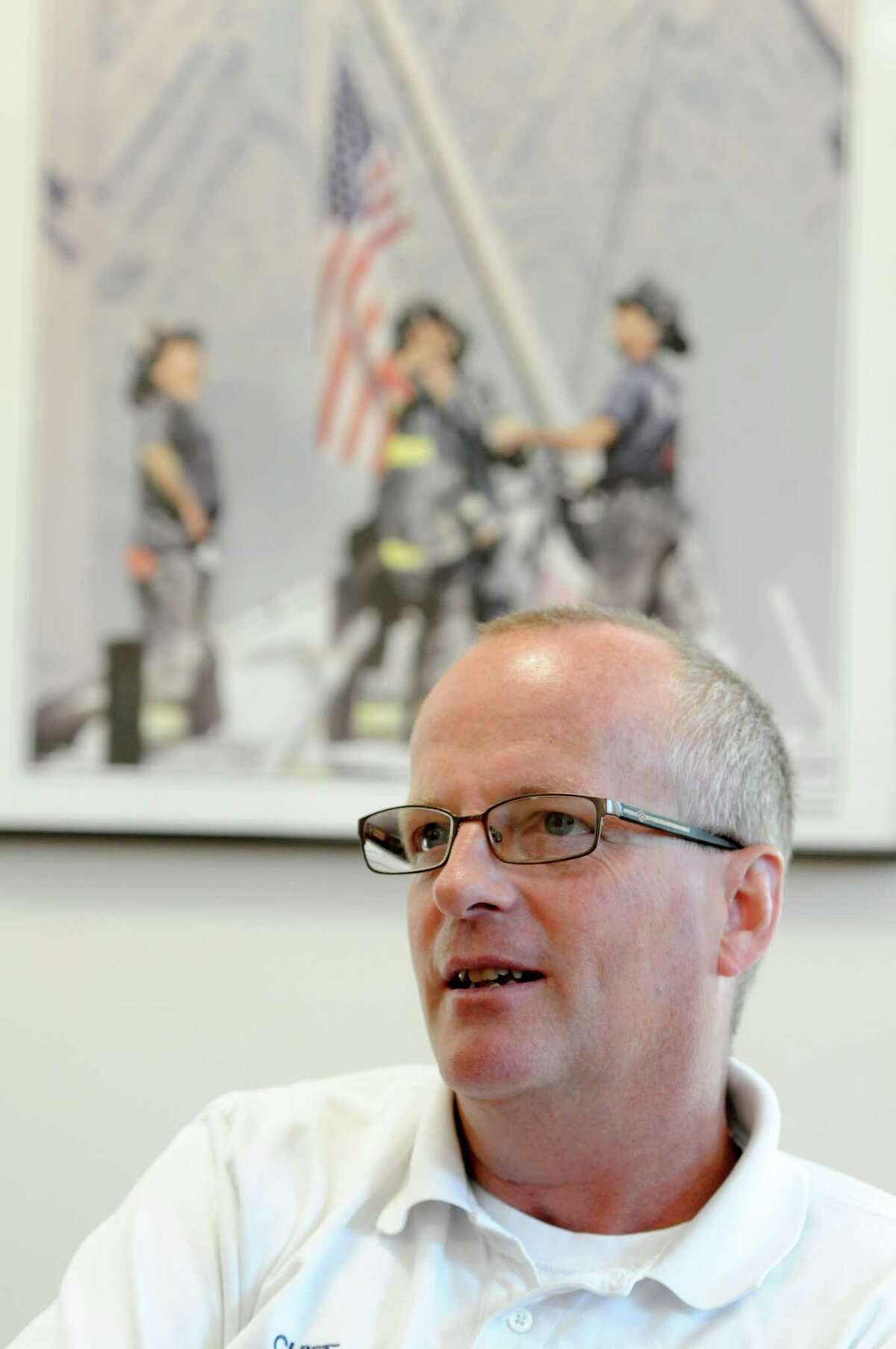 Branford Fire Chief in the Fire Headquarters in the Town of Branford. 6/1/12. Photo by Peter Hvizdak /New Haven Register