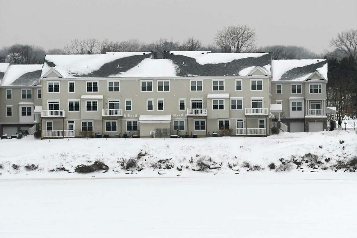 Admirals Walk condos and apartments are seen on Van Schaick Island along the Hudson River on Monday, Jan. 8, 2018 in Cohoes N.Y. (Lori Van Buren / Times Union)