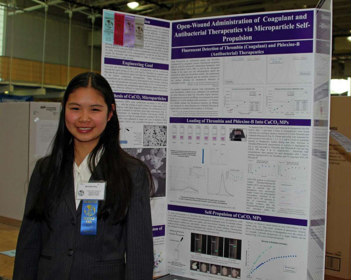 Greenwich High School senior Michelle Woo was chosen as one of 300 Regeneron Science Talent Search scholars on Tuesday for her outstanding science research.