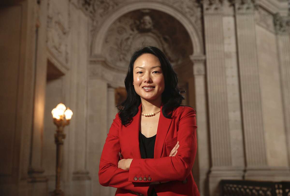 San Francisco Supervisor Jane Kim poses for a portrait inside City Hall in San Francisco., on Fri. January 5, 2018.