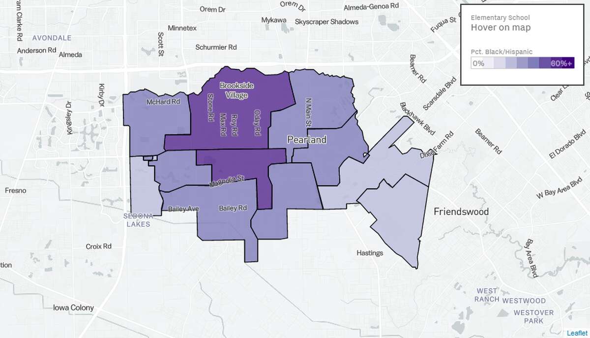 Five maps illustrate Houston's racial-ethnic breakdown by neighborhood