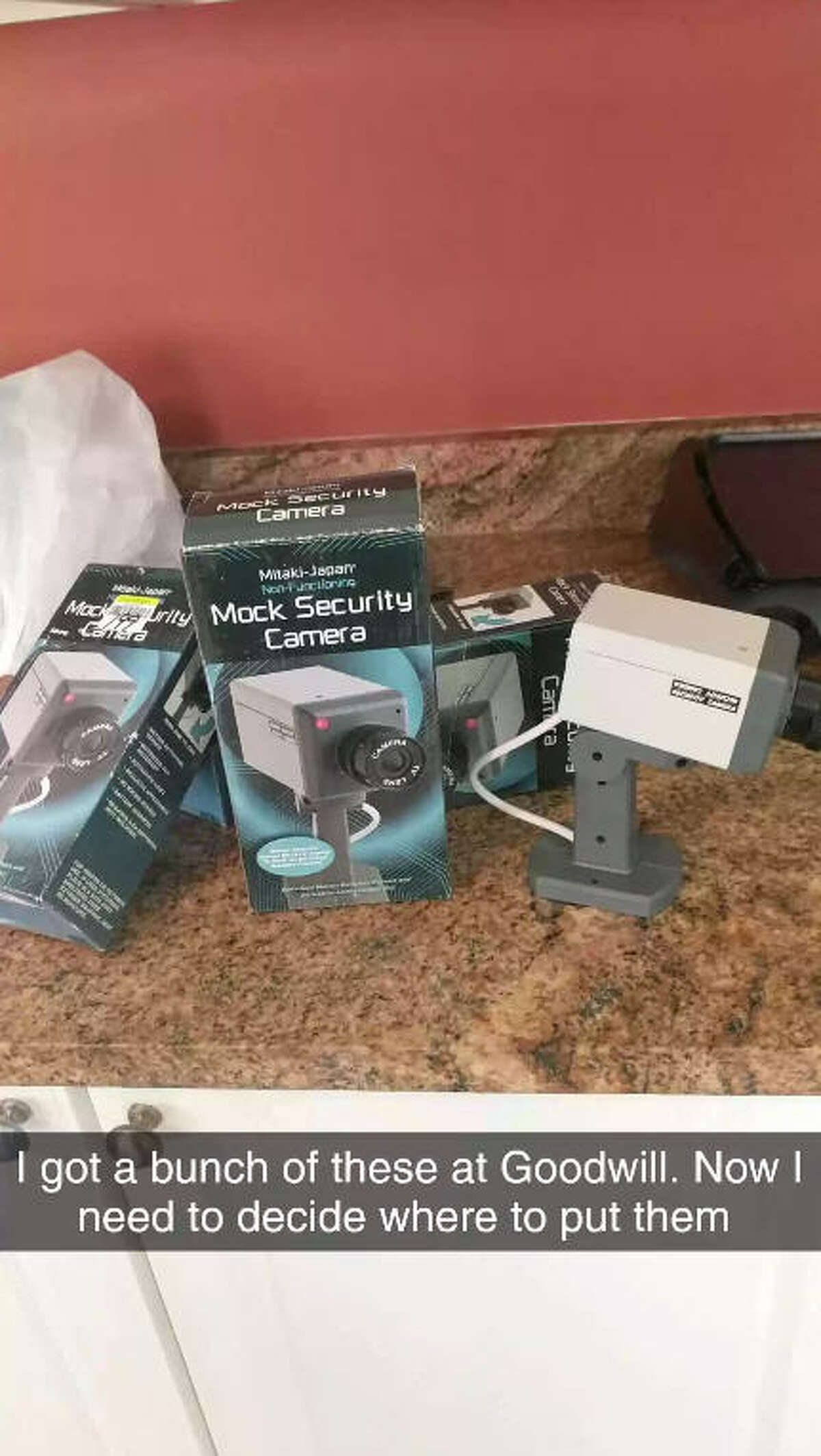 Man finds fake surveillance cameras at Goodwill, hilarity ensues