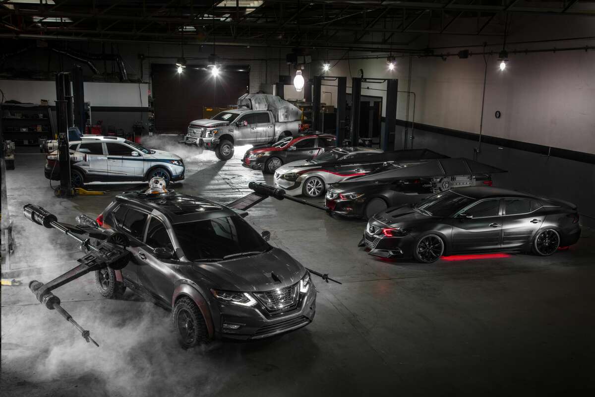Nissan unveiled six Star Wars-themed show vehicles at the Los Angeles Auto Show in celebration of the brand's ongoing collaboration with Lucasfilm for Star Wars: The Last Jedi. Now, a few of the models are coming to the Bayou City for the Houston Auto Show.