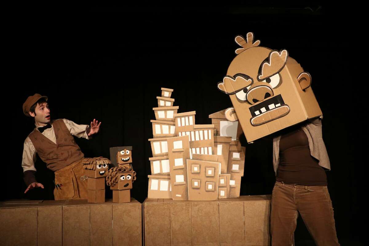 Puppeteer Brad Shur brings his “Cardboard Explosion!” show to the Palace Theatre in Stamford on Jan. 14.