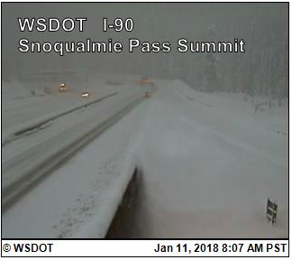 Update: I-90 over Snoqualmie Pass reopens after heavy snow