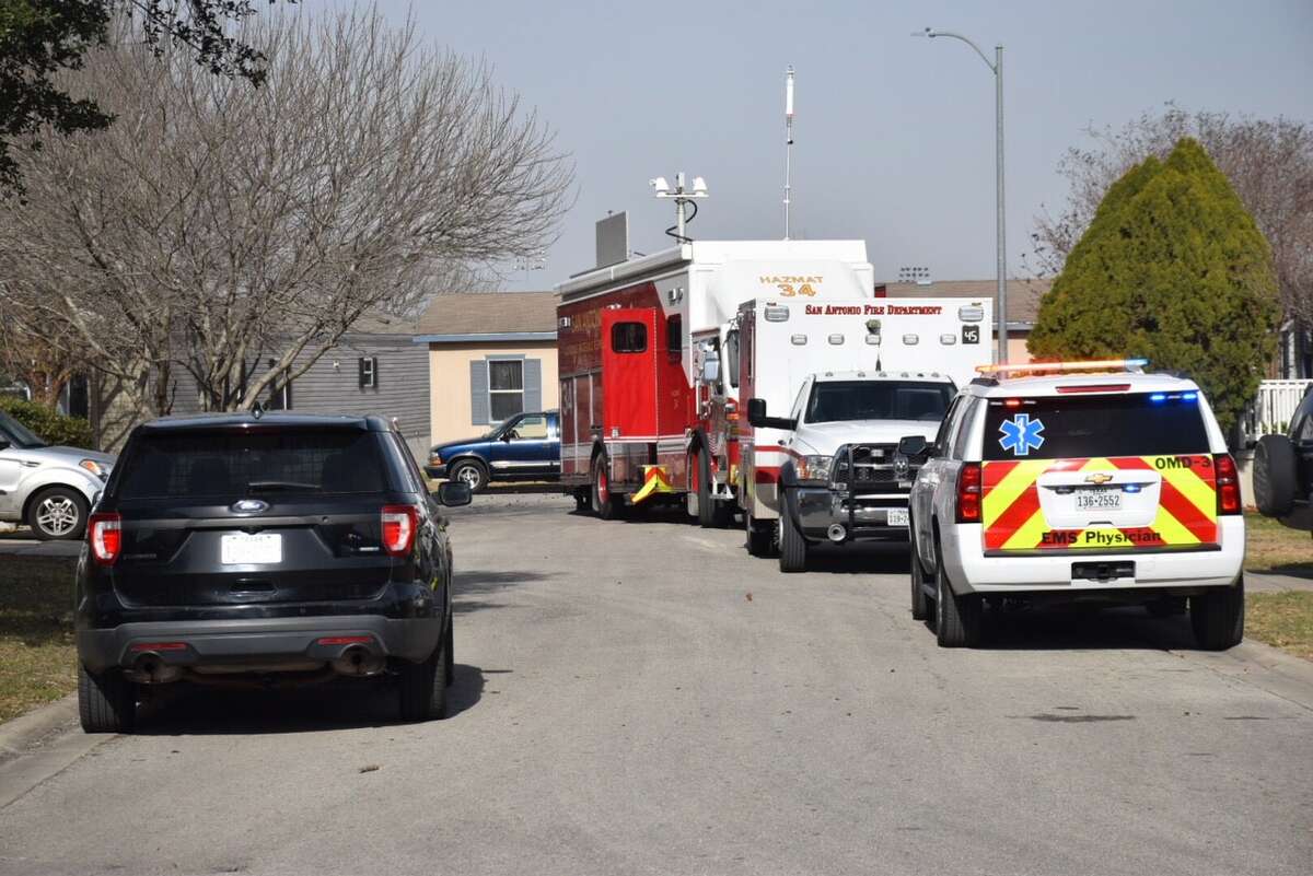 A bomb threat at a trailer park on Culebra Road on San Antonio's far west side sparked a large police presence on Thursday, Jan. 11, 2018.
