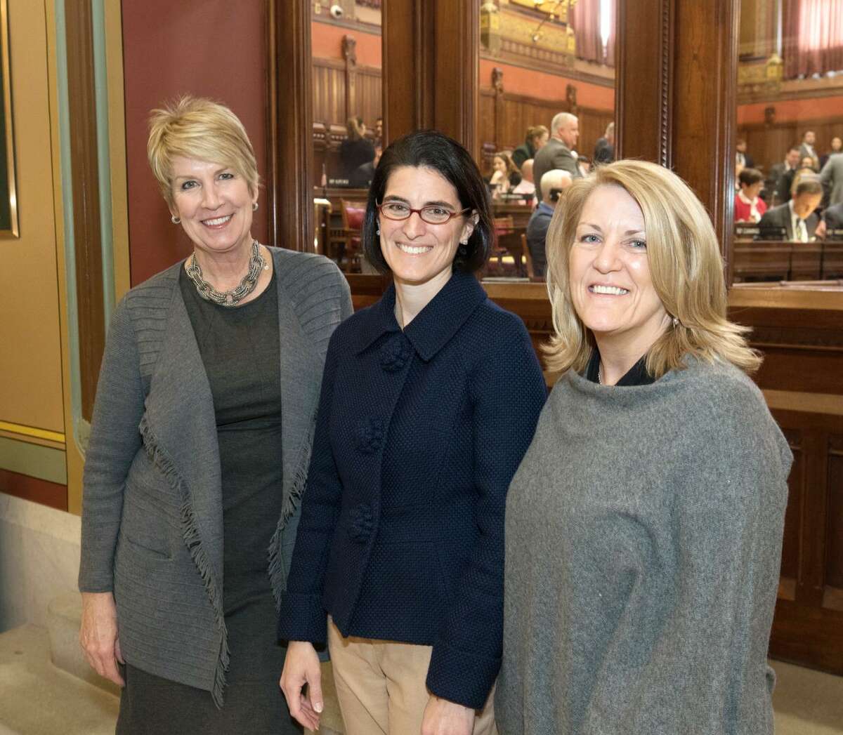State Reps. Laura Devlin, R-134, Cristin McCarthy Vahey, D-133, and Brenda Kupchick, D-132, have joined the legislature?’s newly formed bi-partisan Fire and EMS Caucus.